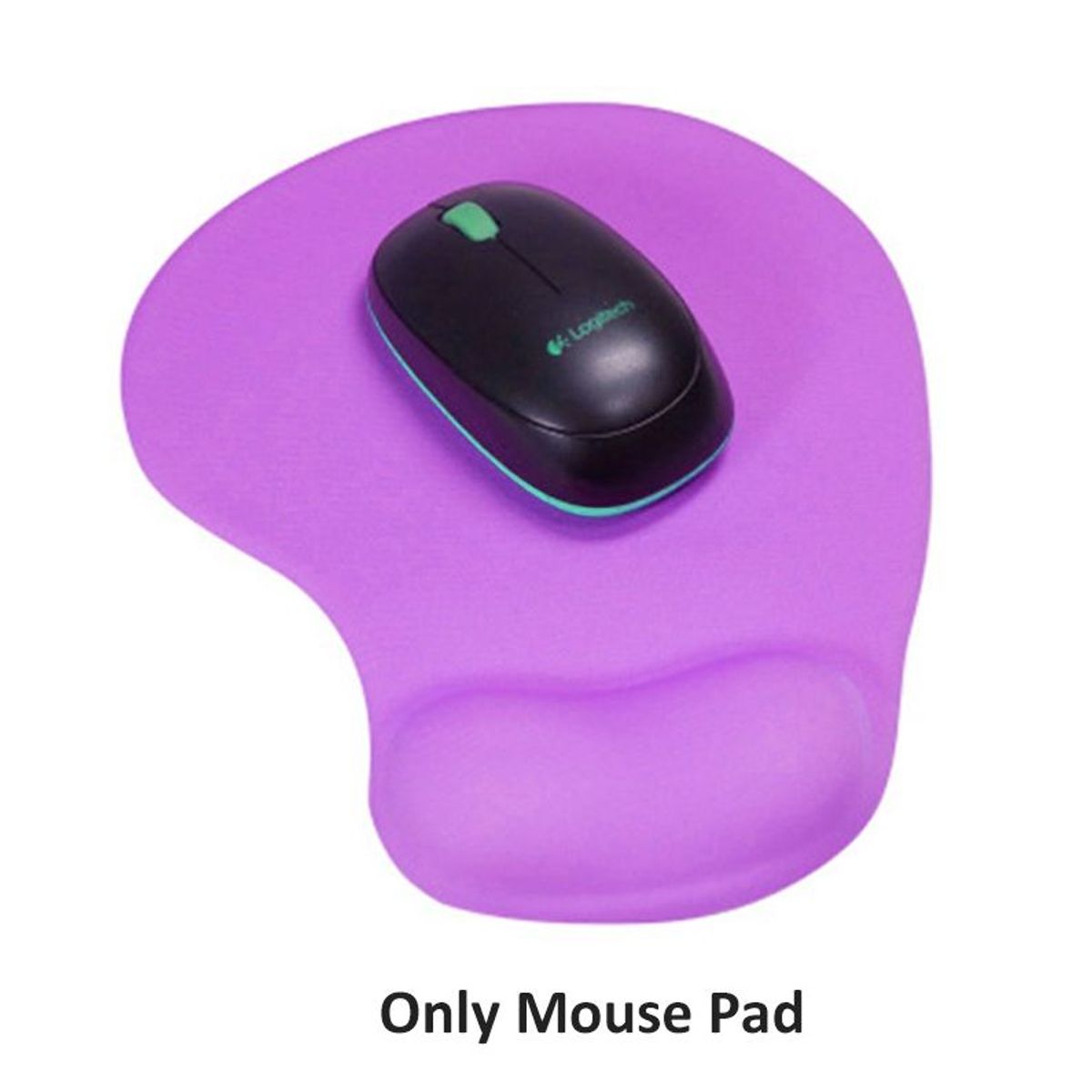 GENERICO - MOUSE PAD ERGONOMICO CON DESCANSADOR EN GEL LILA