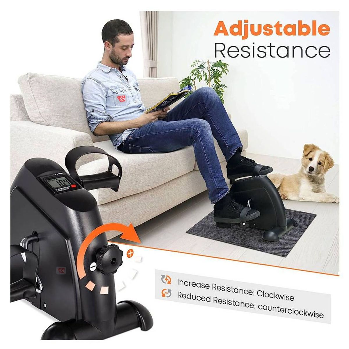 GETHEX - Mini Bicicleta de Entrenamiento Para Brazos y Piernas