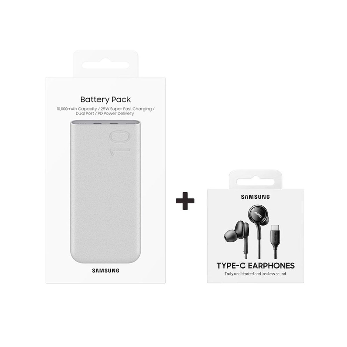 SAMSUNG - Kit Samsung Power Bank 25w 10000mah Y Audífonos AKG Tipo C Original