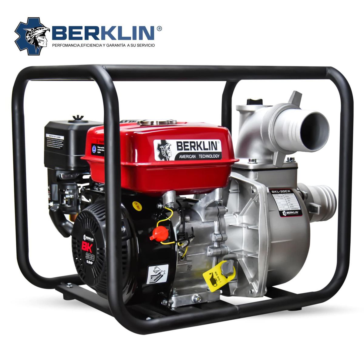 BERKLIN - MOTOBOMBA A GASOLINA DE 6.5 HP DE 3" - 1100 L/min