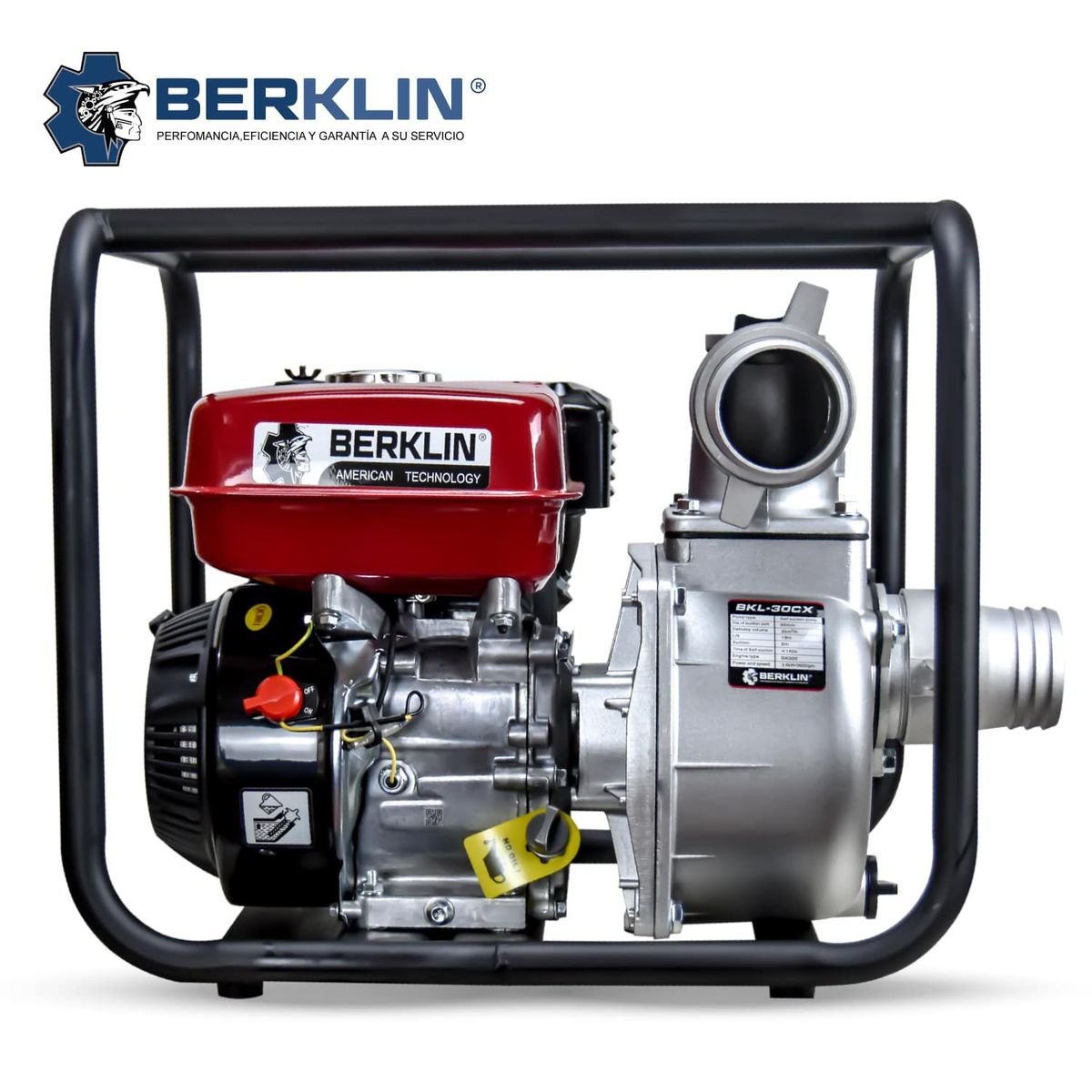 BERKLIN - MOTOBOMBA A GASOLINA DE 6.5 HP DE 3" - 1100 L/min