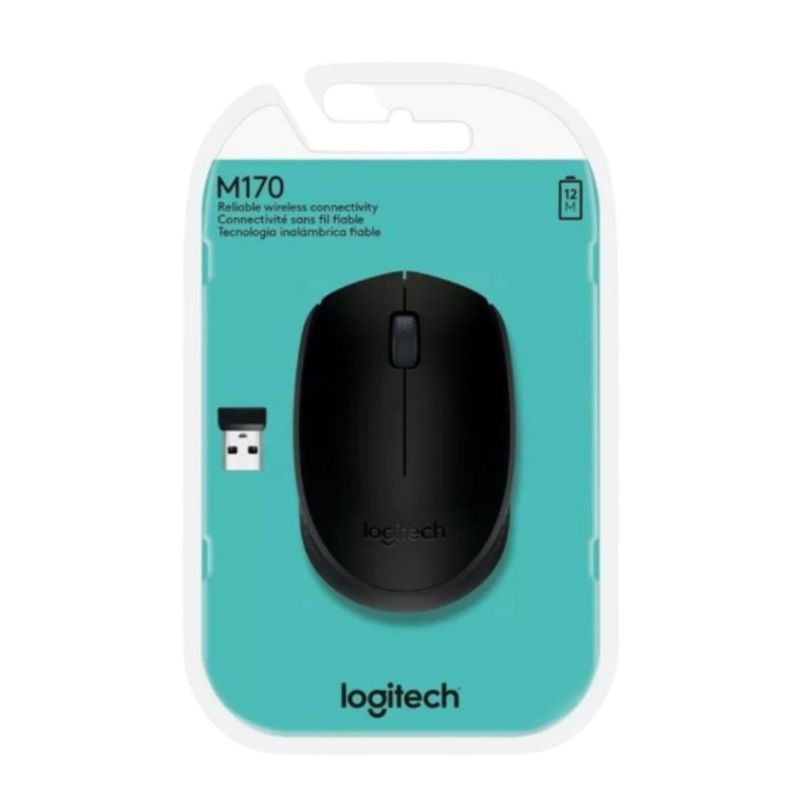 LOGITECH - Mouse Logitech M170 Wireless Usb Black