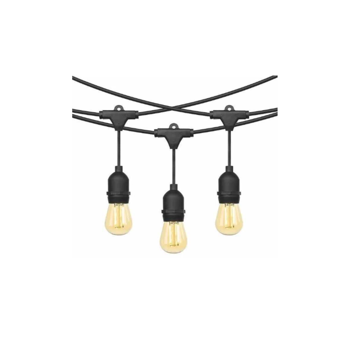 GENERICO - luces guirnalda 20 bombillas 10 metros led vintage focos