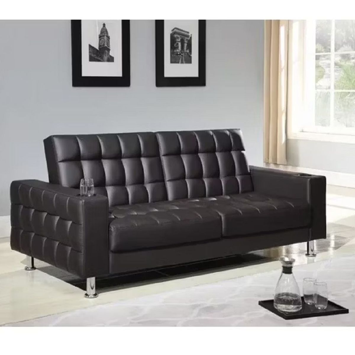 MOBILIARI - Sofa Cama Rell Negro