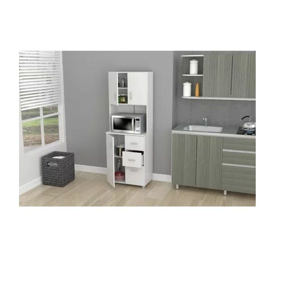 GENERICO - Alacena capricornio - la casa del mueblero - blanco