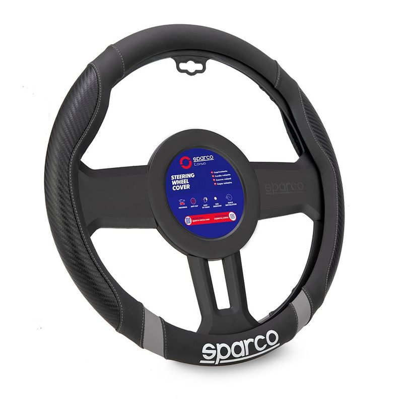 SPARCO - Cubre Volante Forro De Timon Fibra Carbono Sparco Sps132gr