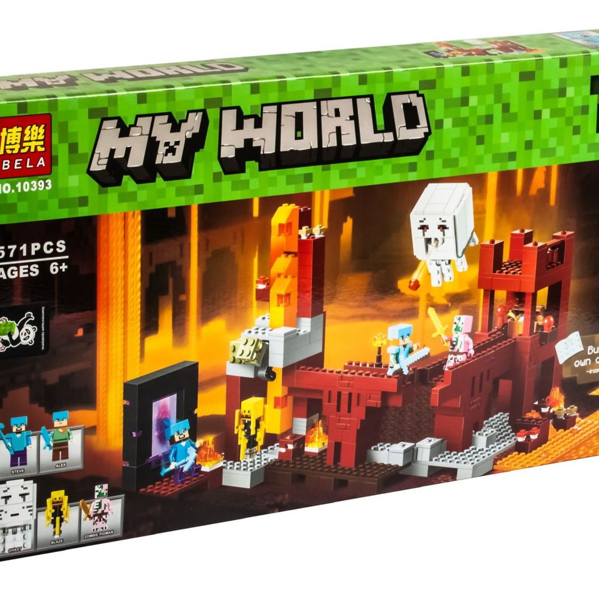 GENERICO - Lego Marca Bela de 571 piezas. Modelo micraft my word