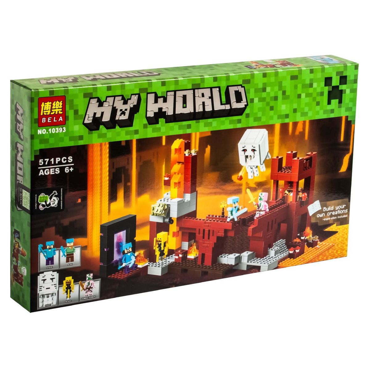 GENERICO - Lego Marca Bela de 571 piezas. Modelo micraft my word