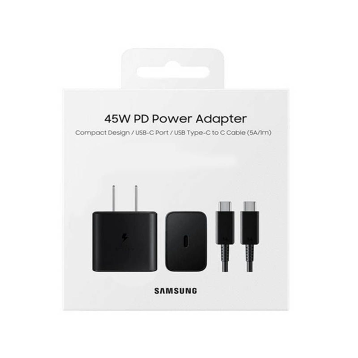 SAMSUNG - Cargador Samsung 45W Carga Rapida Tipo C -Negro