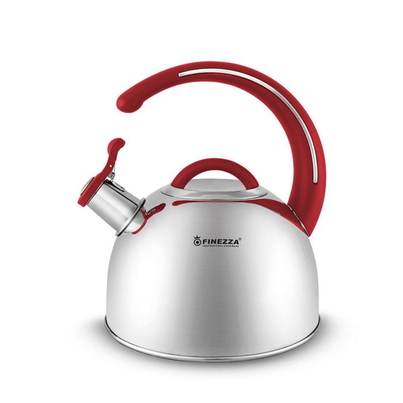 FINEZZA - Tetera de Acero 3.0 Litros FF-T0048 Rojo