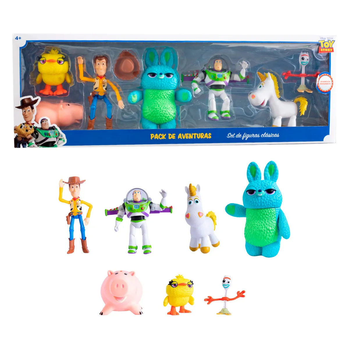 TOY STORY - SET DE FIGURAS 7 PCS ARTICULABLES  DE TOY STORY CON BUNNIE