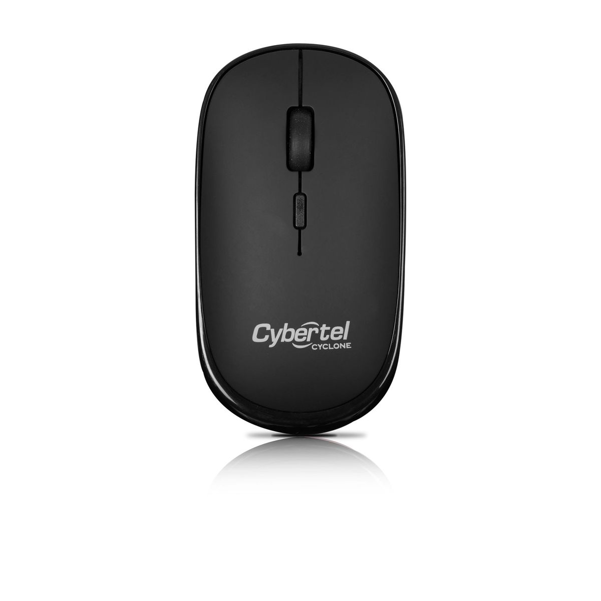 CYBERTEL - Mouse Cybertel Negro CYCLONE-CYB M500RX inalámbrico recargable