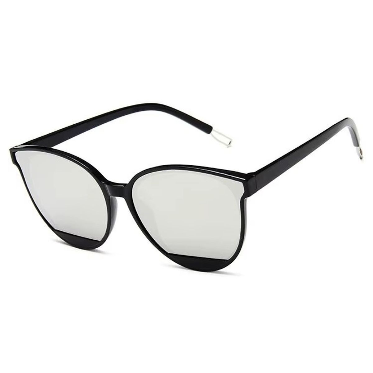 LA TIENDA 88 JOYAS Y ACCESORIOS - La Tienda 88 - Lentes de Sol Mujer Cat Eye Negro - Plateado