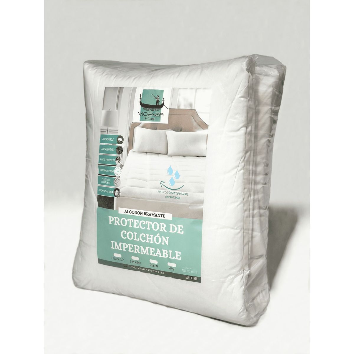 VENECIA - Protector de COLCHON impermeable QUEEN - 100 calidad