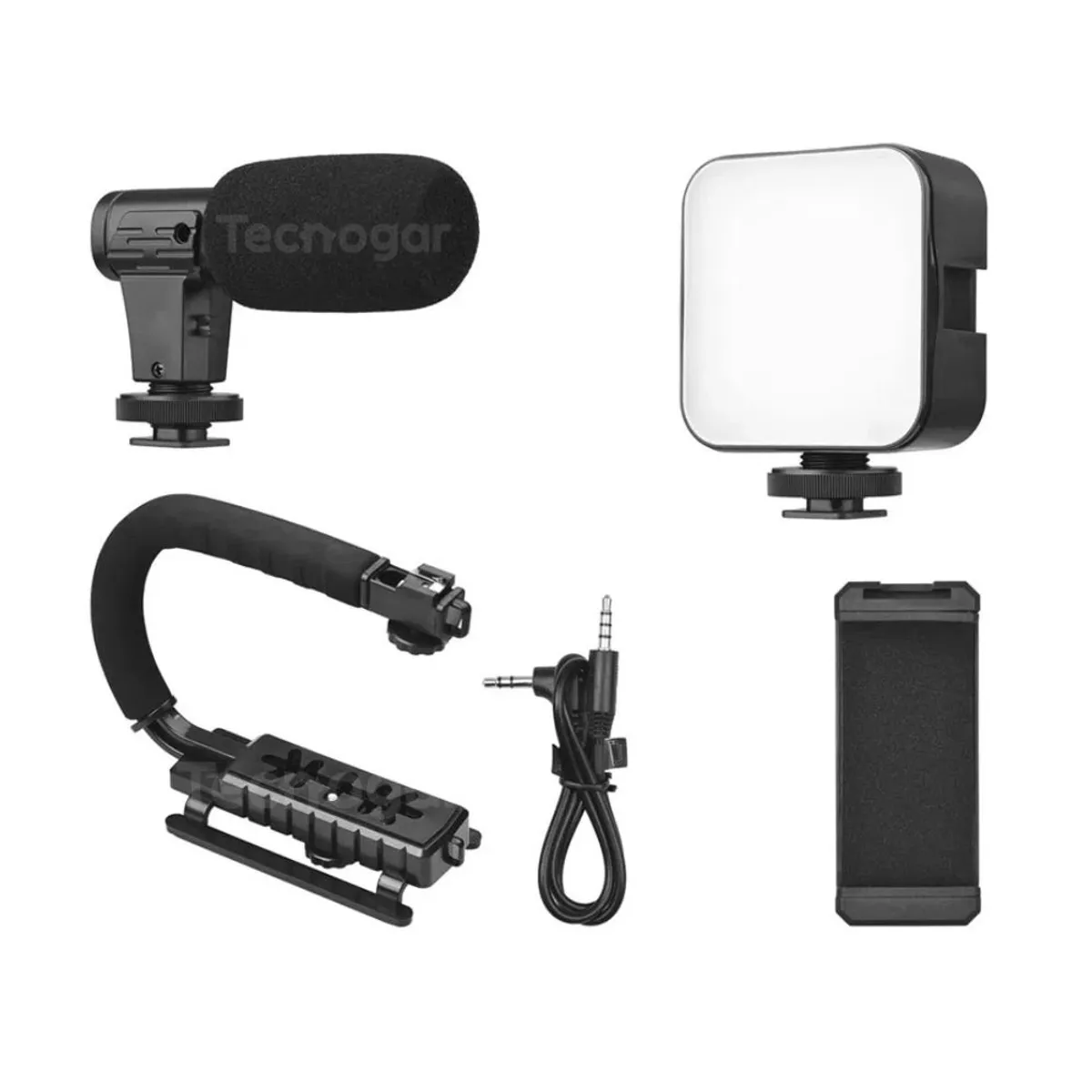 GENERICO - Estabilizador para Cámara y Celular Kit de Grabación Vlogger Streaming