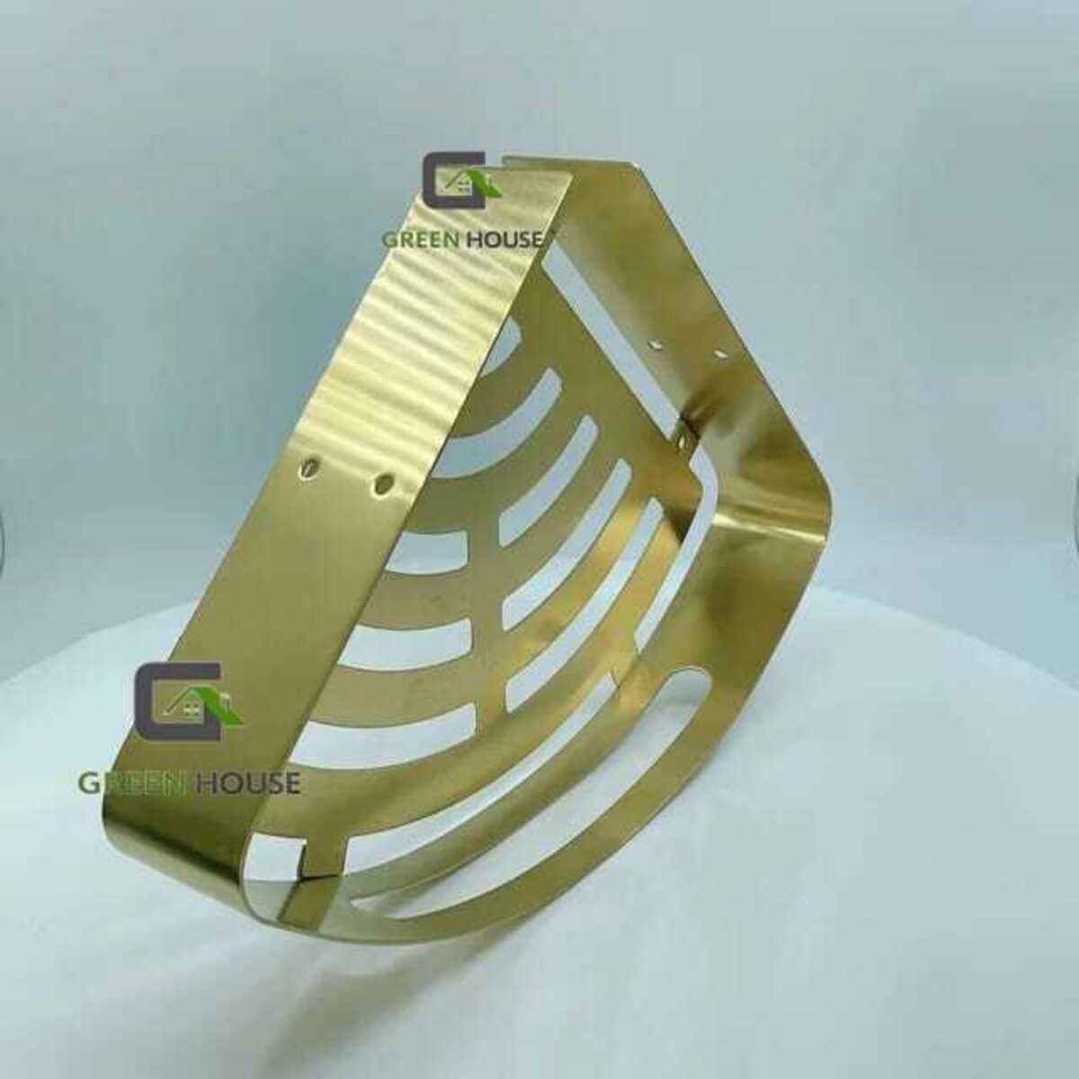 GENERICO - ESQUINERO ORGANIZADOR DUCHA DORADO ACERO INOXIDABLE