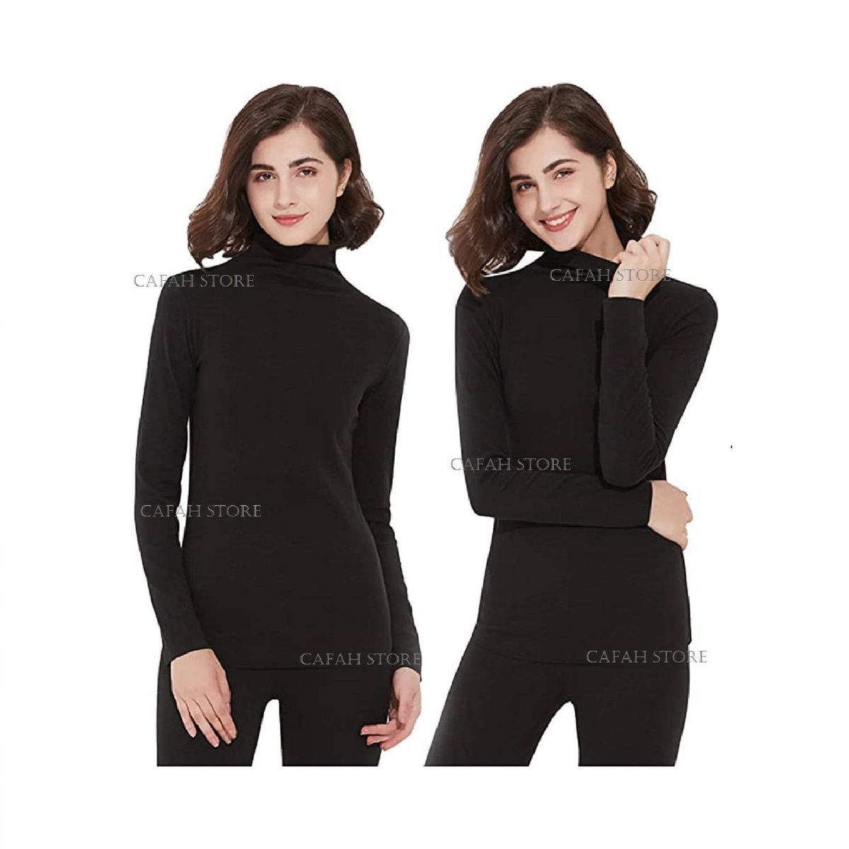 OTTOWARE - CALENTADOR MUJER CUELLO SEMIALTO LABRADA FORROFLEECE INVIERNO VIAJE