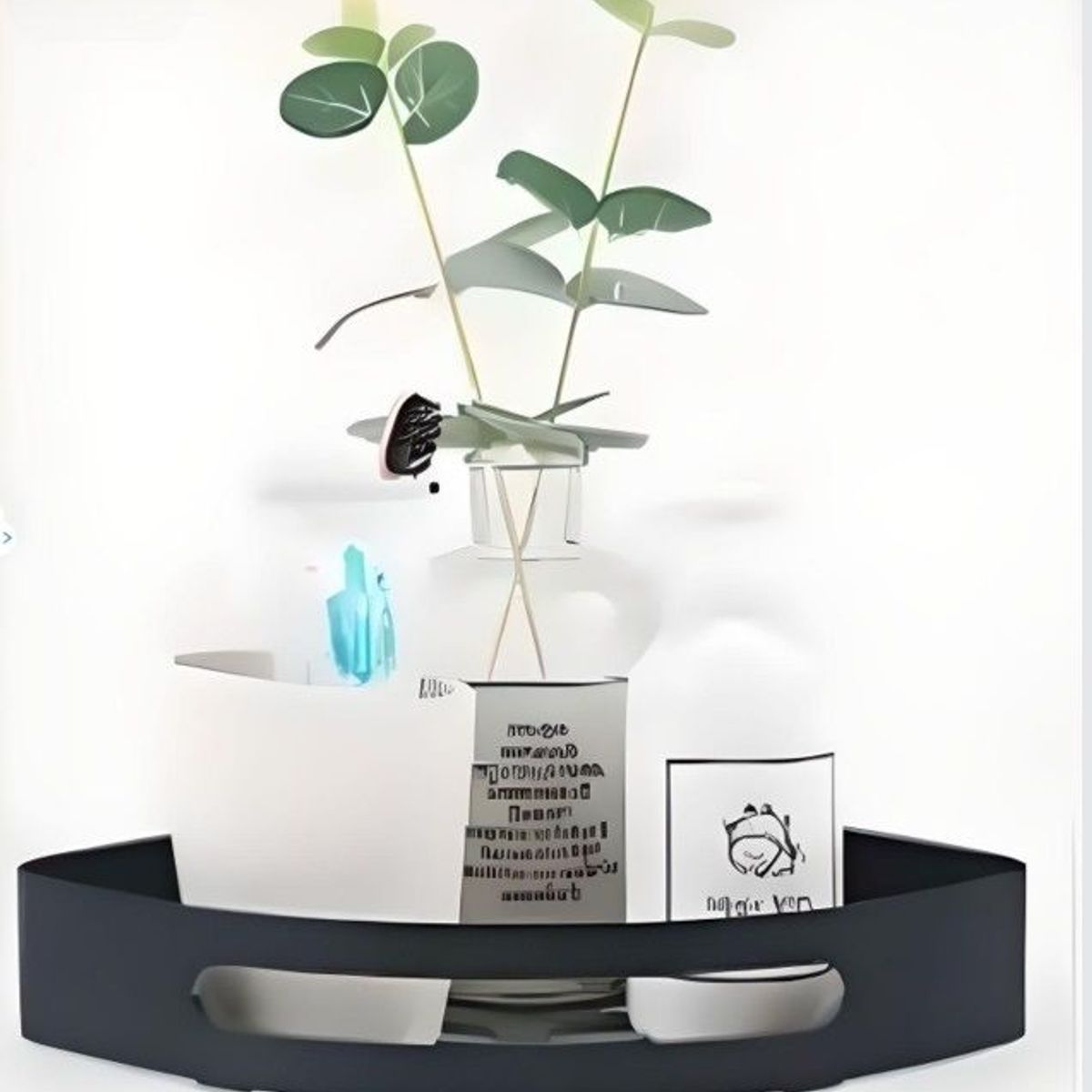 GENERICO - ESQUINERO ORGANIZADOR DUCHA -COCINA NEGRO ACERO