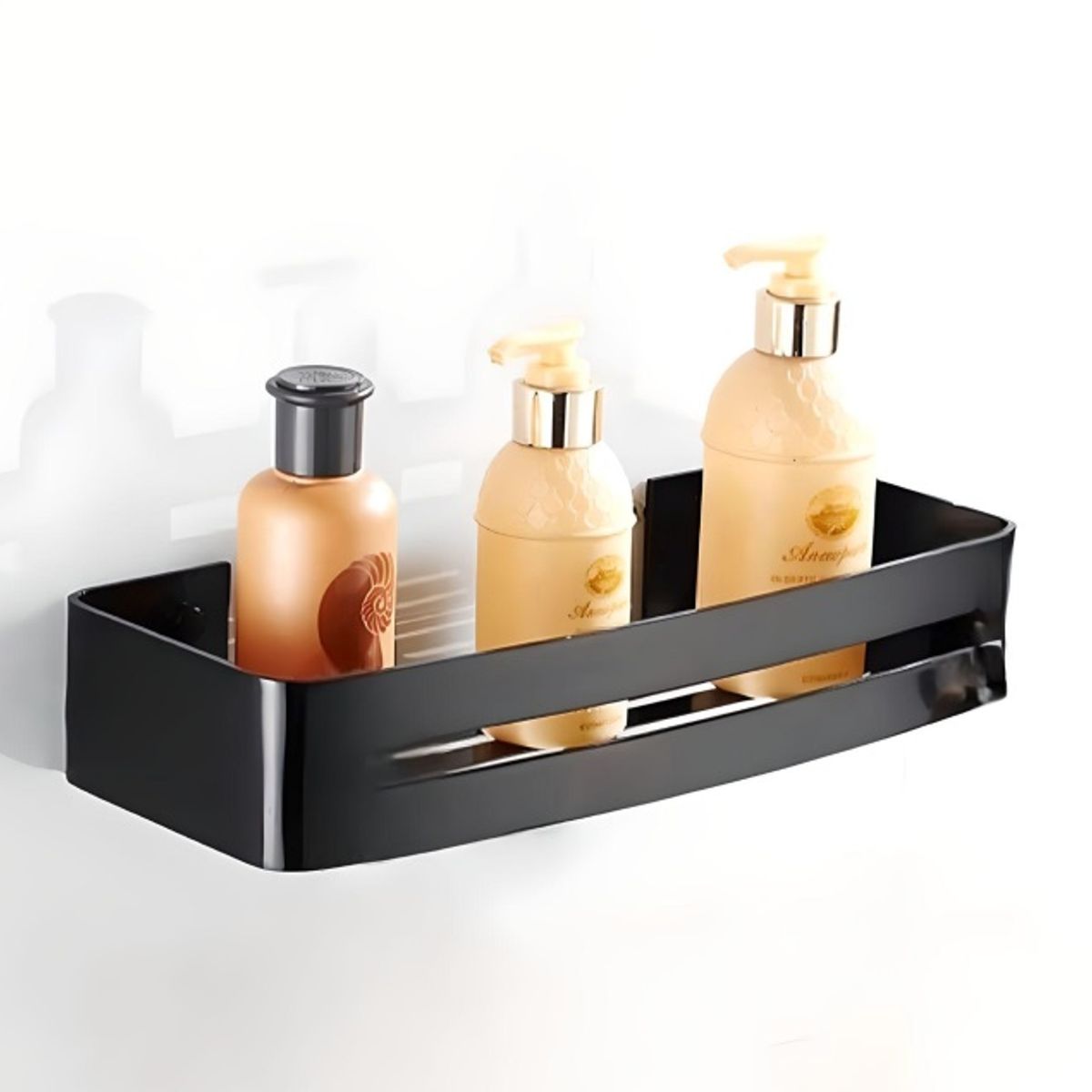 GENERICO - REPISA ORGANIZADOR DUCHA -COCINA NEGRO ACERO