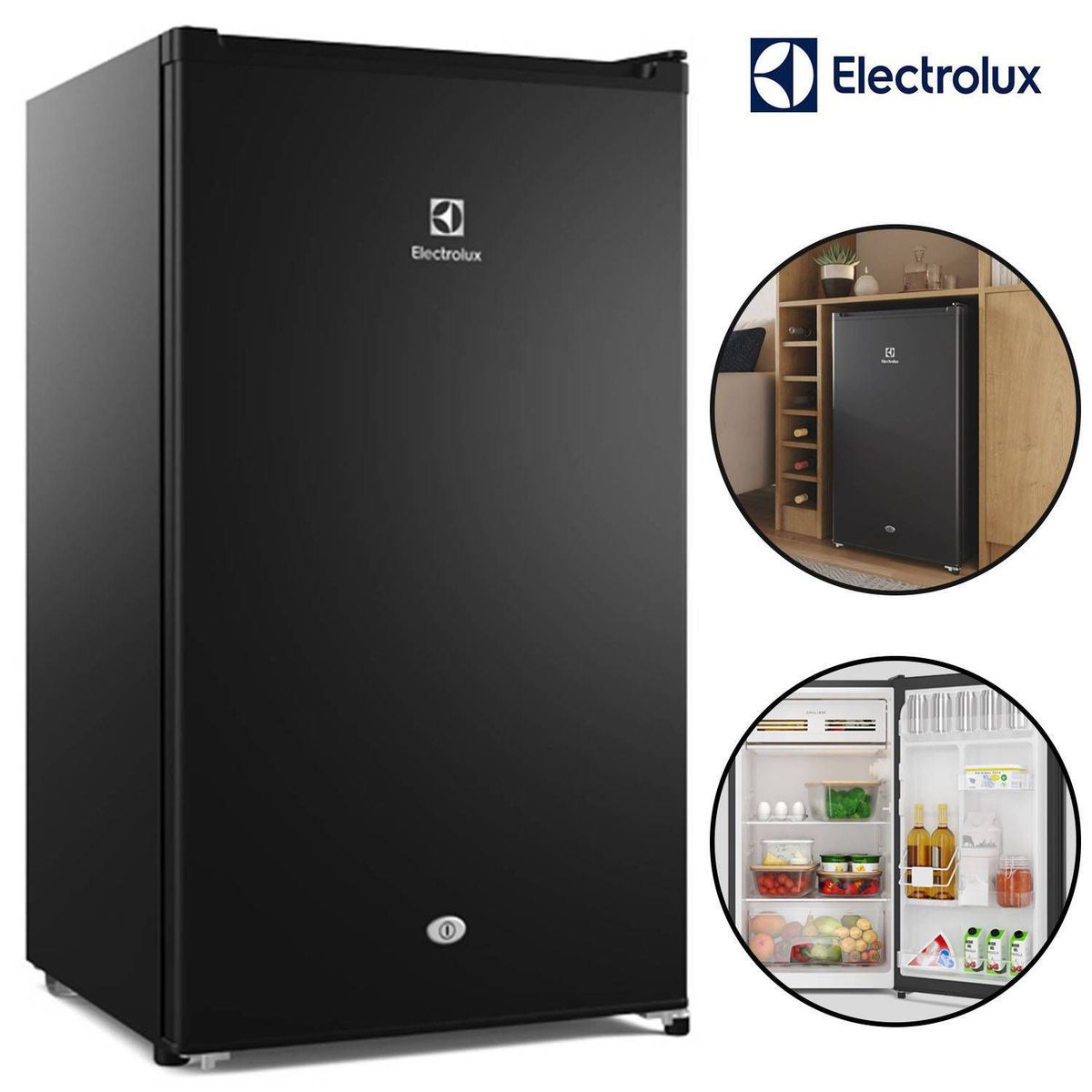 ELECTROLUX - Frigobar Electrolux ERD090G2HWB Premium 90 Litros Negro