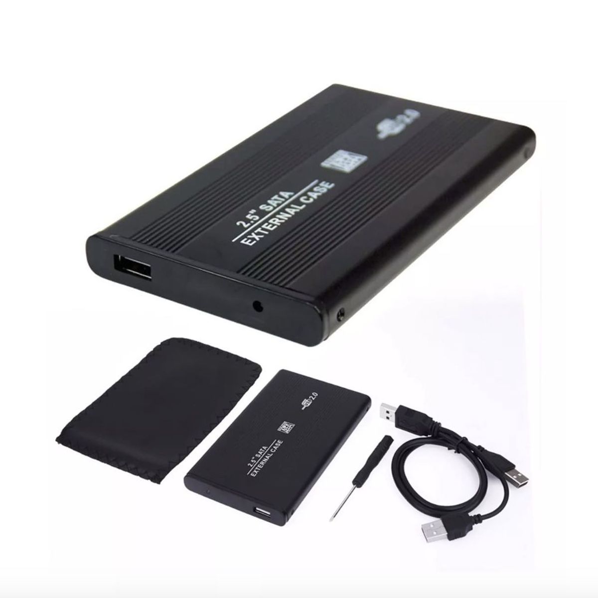 GENERICO - Case Disco Duro Externo Sata 2.5 2.0 Laptop Pc Portatil Usb