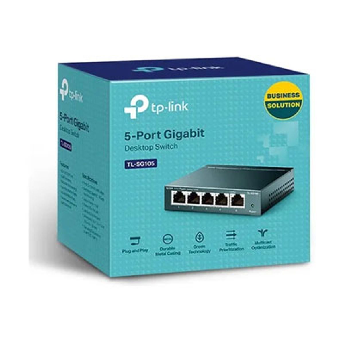 TP LINK - Switch TP-Link TL-SG105 de 5 Puertos 10/100/1000 mbps Gigabit Metálico