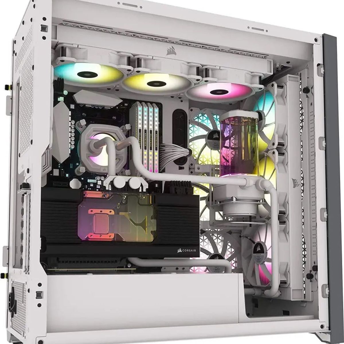CORSAIR - Case Gamer Corsair 5000D Airflow Mid Tower vidrio templado Sin fuente