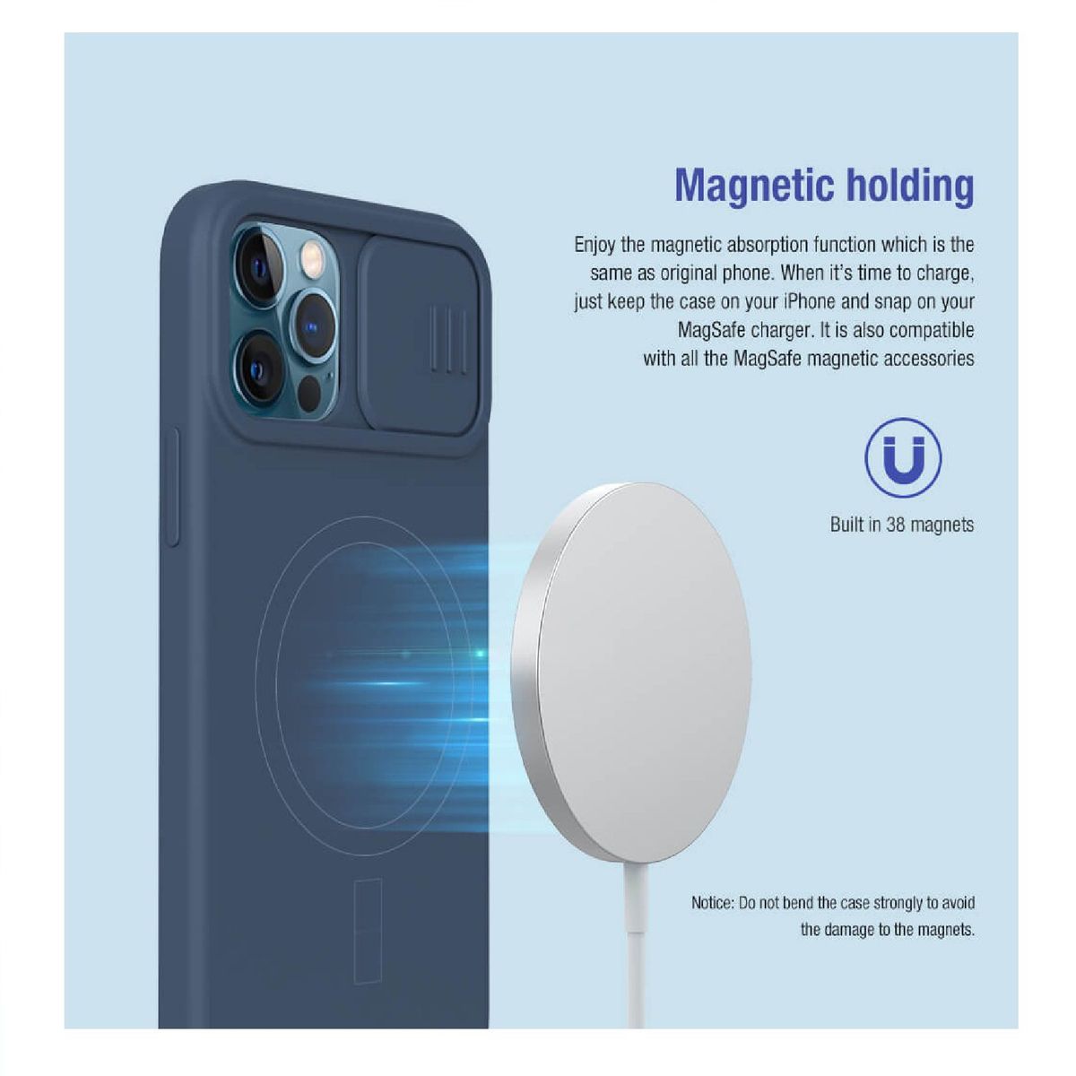 OTTOWARE - CAMSHIELD SILKY MAGNETIC SILICONE IPHONE 13