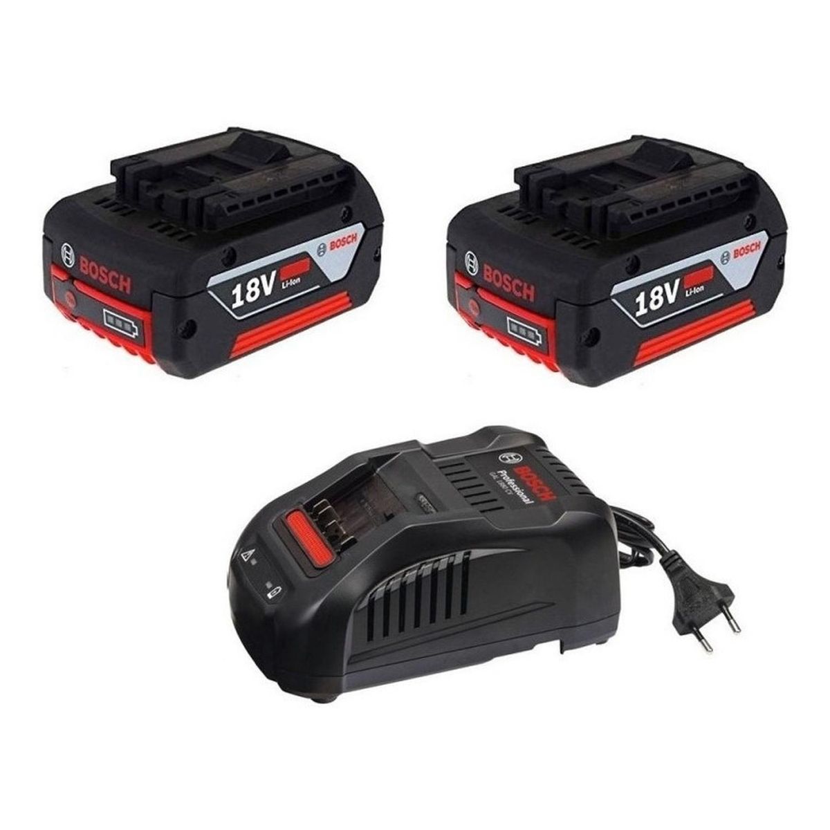 BOSCH - Kit Batería 18V 4.0 Ah + Cargador GAL 1880 CV Bosch 1600.A01.5TC-000