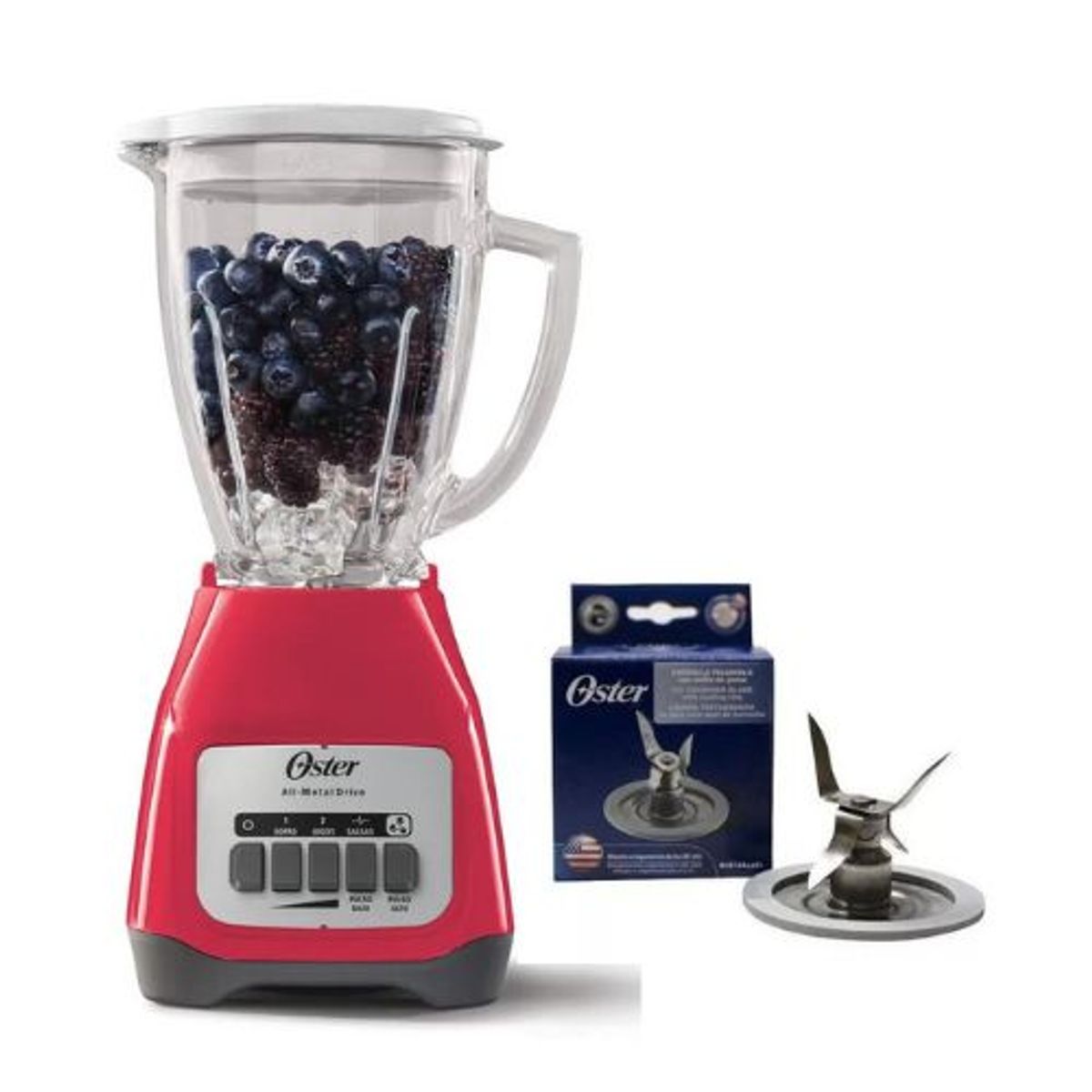 OSTER - Licuadora Oster 2 Velocidades BLSTKAGMPB +cuchilla Picahielo