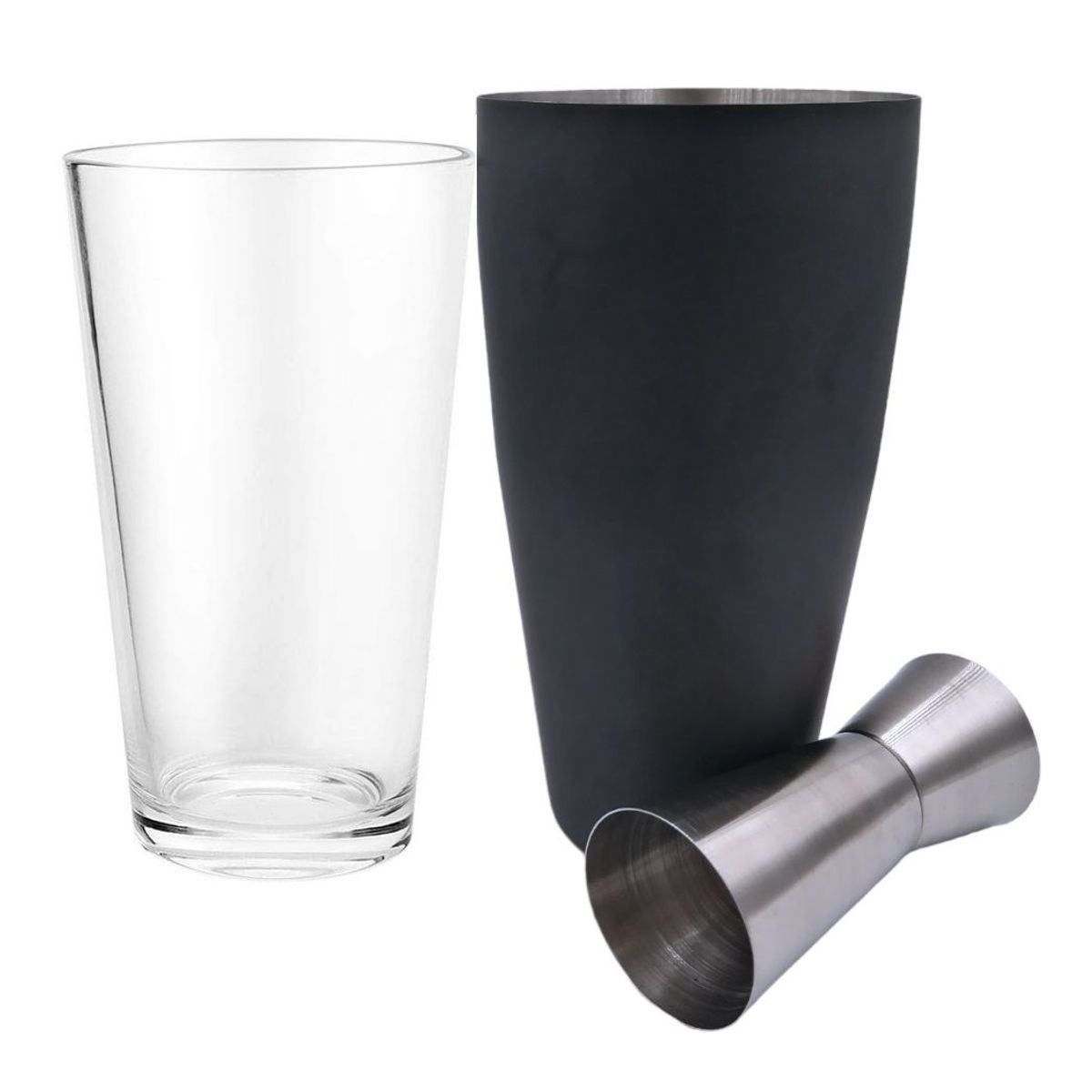 ICHIMATSU - Coctelera Bar Boston Negro con medidor