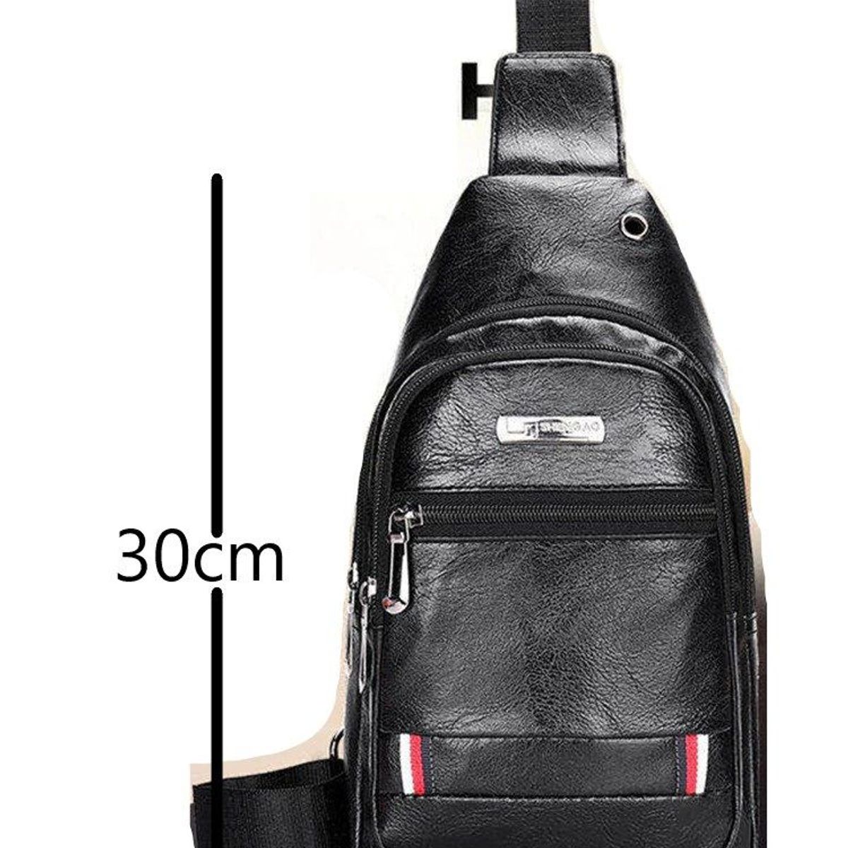 GENERICO - Pechera Mochila Morral Hombre cuero sintético