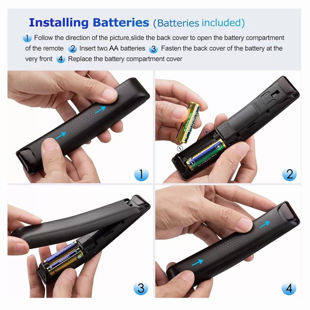 GENERICO - Control Remoto Samsung Smart Tv 4k Curve Uhd  Funda Roja Y Pila