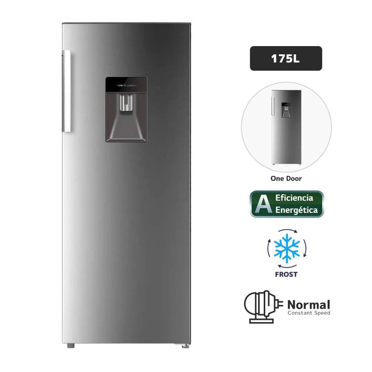 BLACKLINE - Refrigerador BLACKLINE 175L Frost 1PD Inox