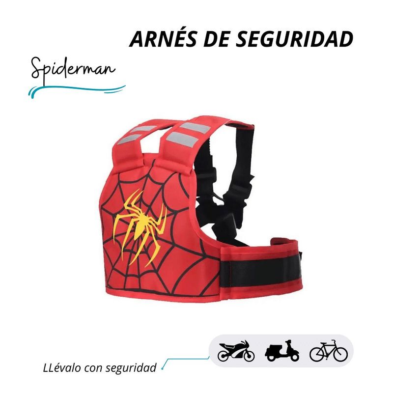 SHEEPBUSTER - Cinturón de Seguridad Spiderman para Moto Bici