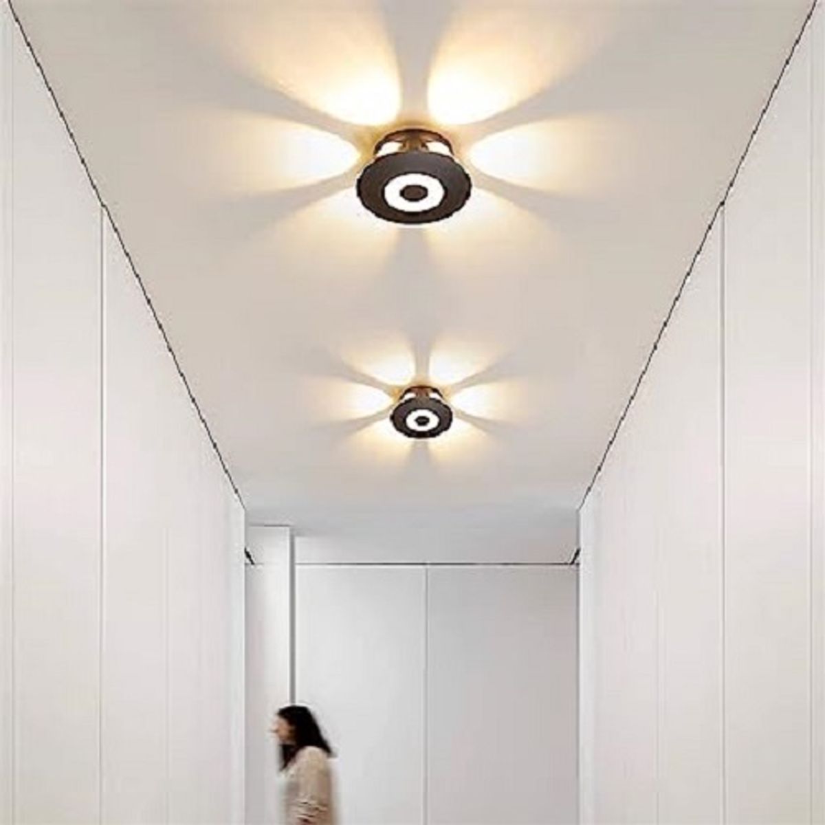 GENERICO - Aplique de pared diseño flor (pack de 2 unidades)