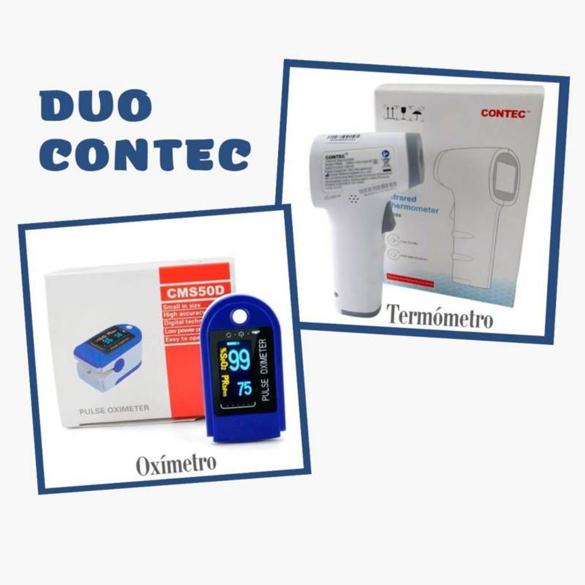 CONTEC - PACK DUO CONTEC  - OXIMETRO -TERMOMETRO