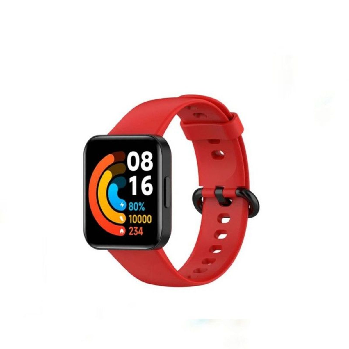 GENERICO - Correa de Silicona para Redmi Watch 2 Lite ROJO.