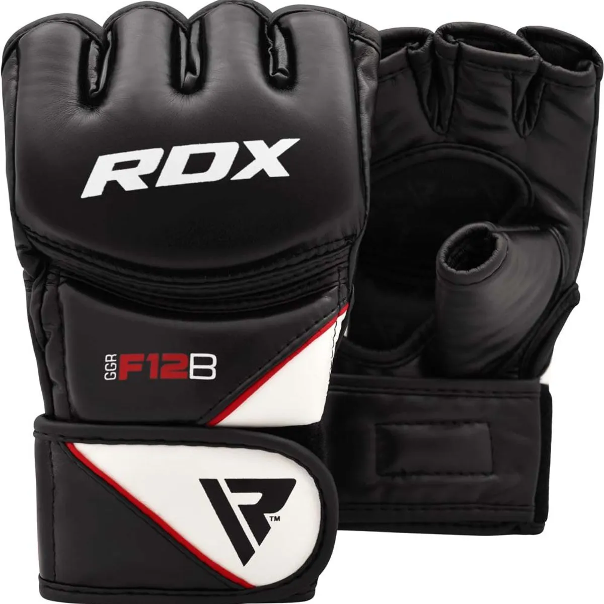 RDX - Guantes de Entrenamiento RDX F12 MMA Grappling Negro Talla L