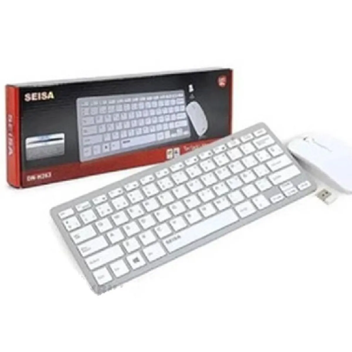 SEISA - Kit Teclado Y Mouse Inalámbrico USB Seisa DN-H263
