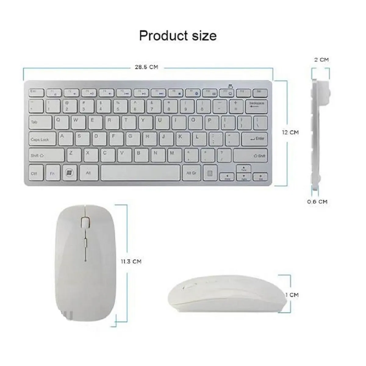 SEISA - Kit Teclado Y Mouse Inalámbrico USB Seisa DN-H263