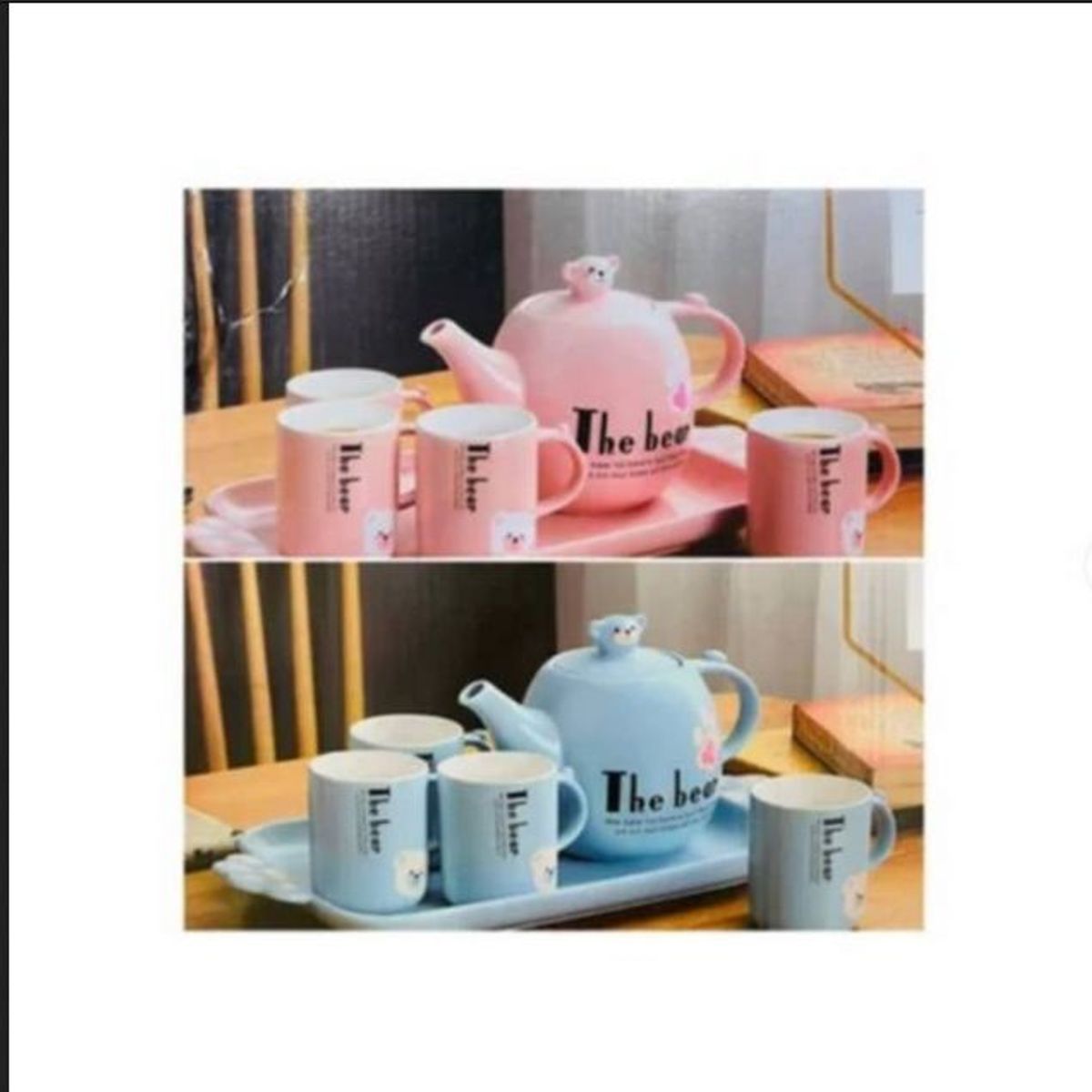 GENERICO - JUEGO DE TAZA   ROSADO