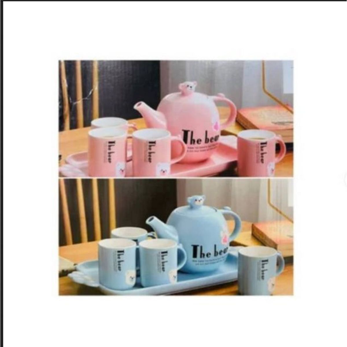 GENERICO - JUEGO DE TAZA   ROSADO