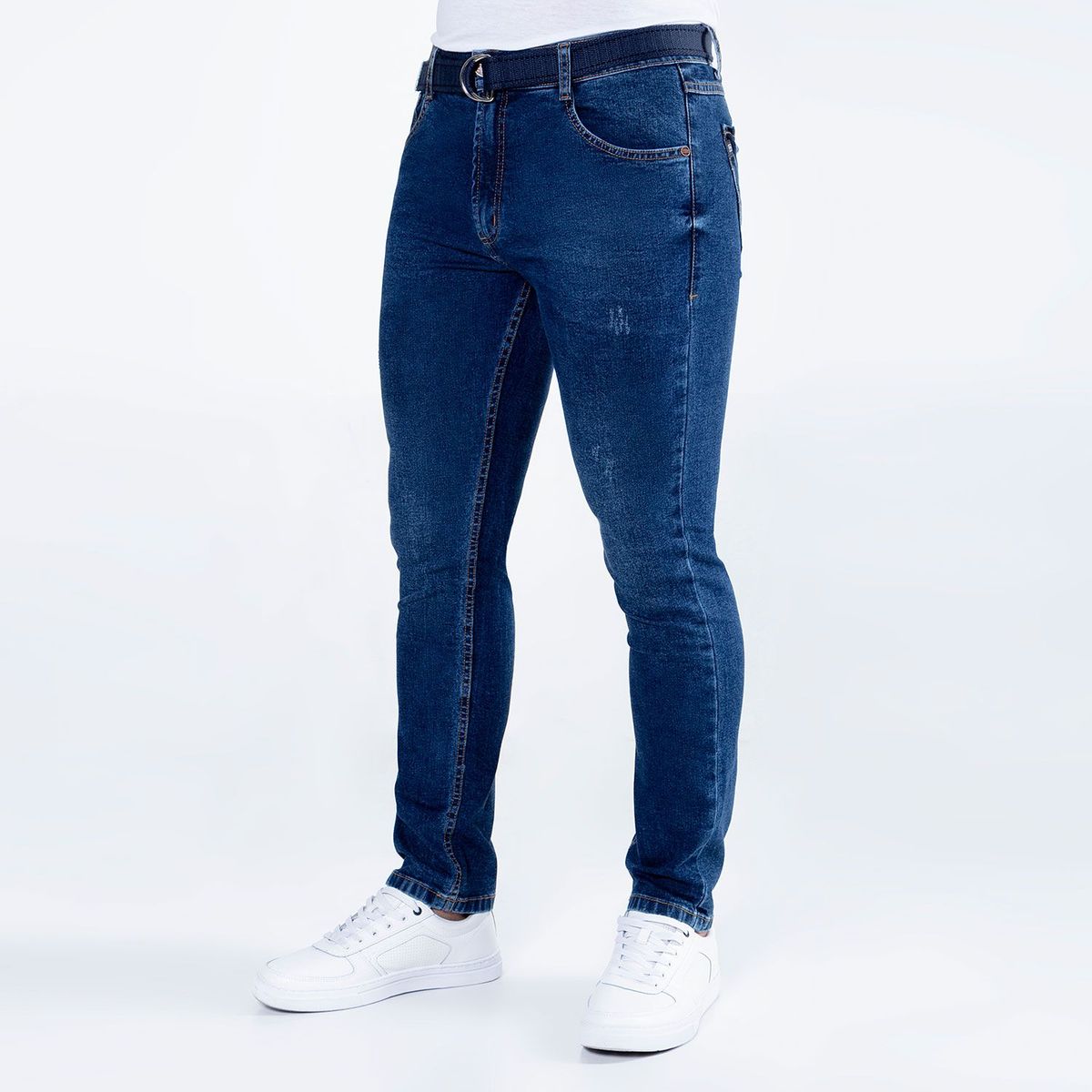FITS MEN - Pantalon Clasico Denim Stretch Galvan Hombre