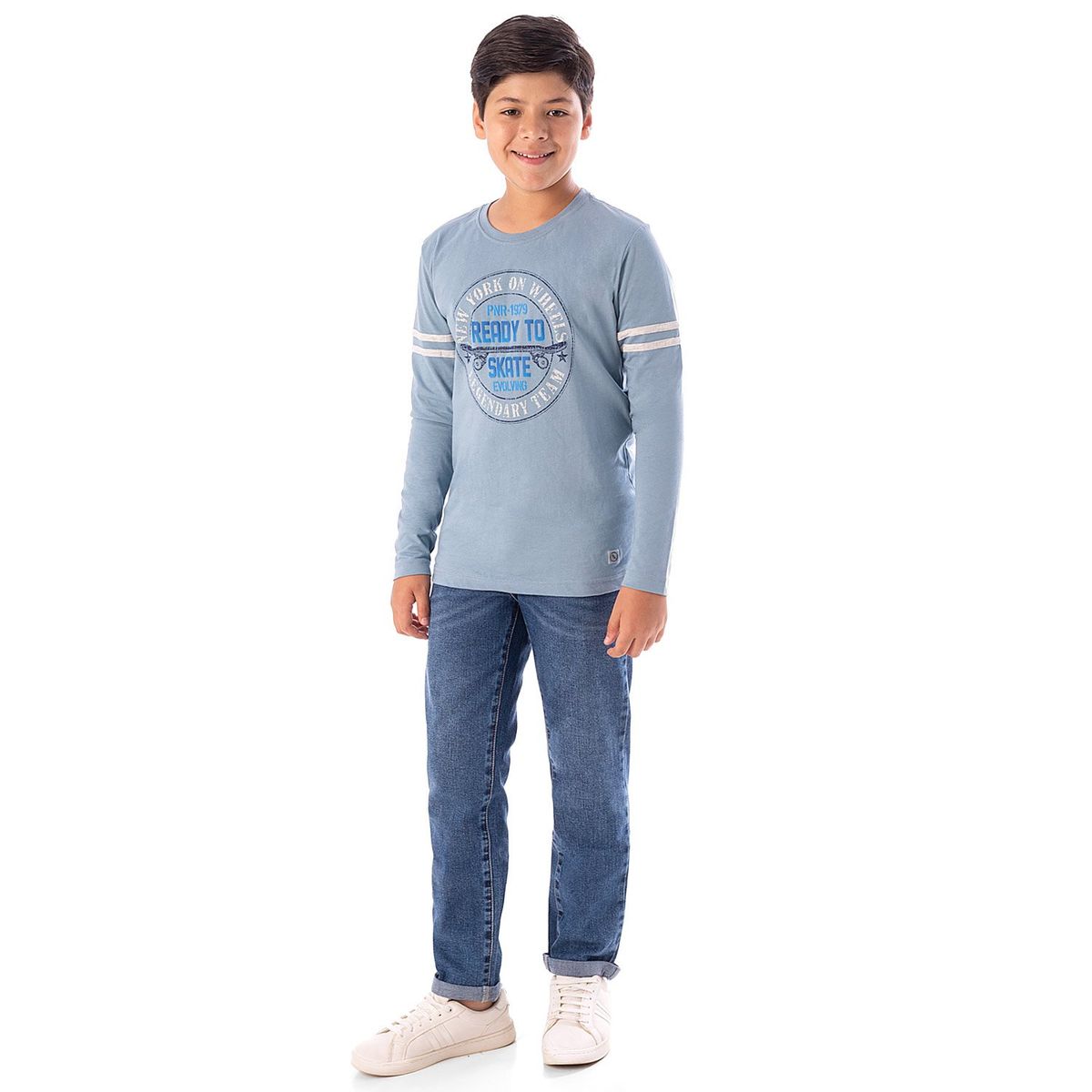 PIONIER - Pantalon Clasico Denim Stretch Rhibas Niño