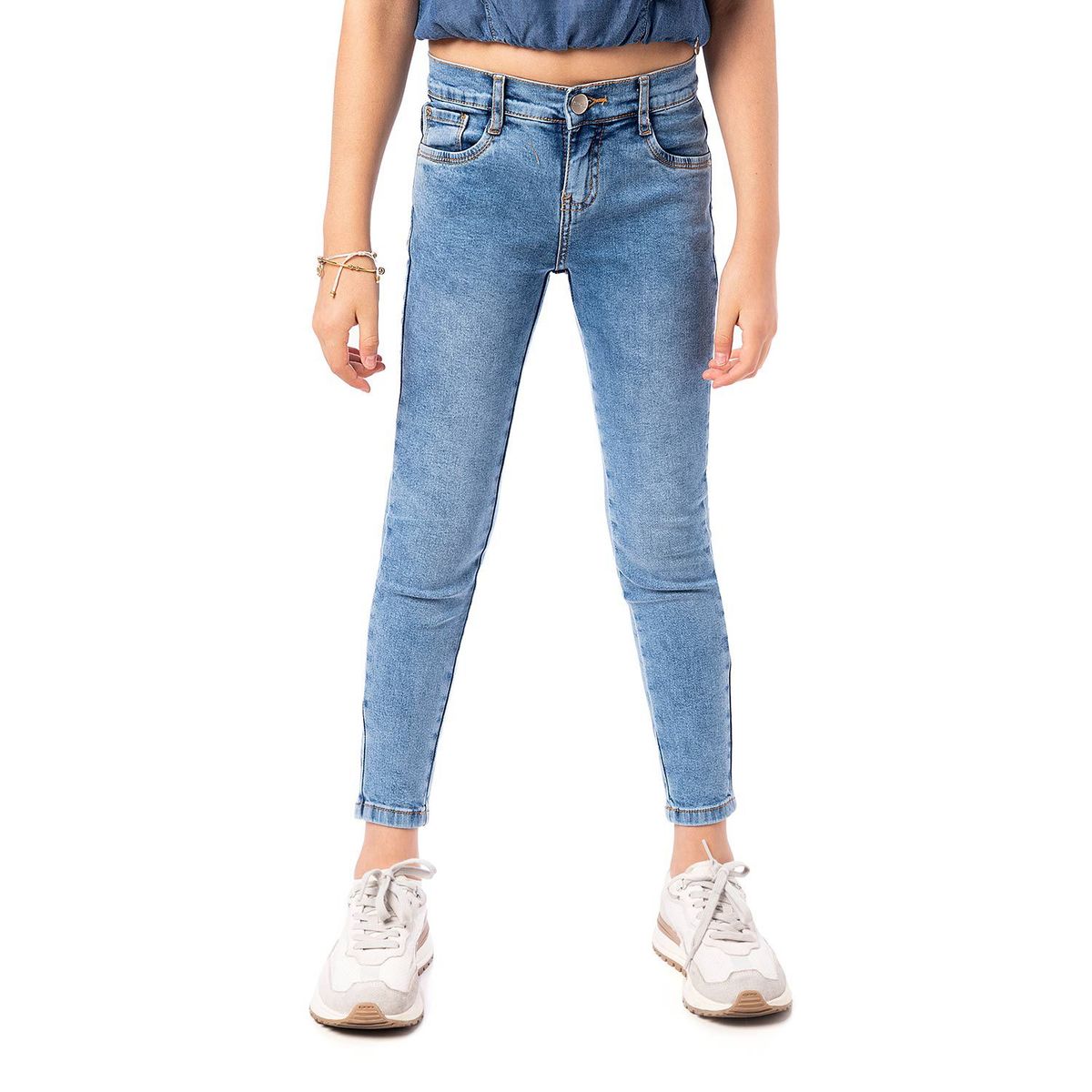 PIONIER - Pantalon Clasico Denim Stretch Sophia Niña
