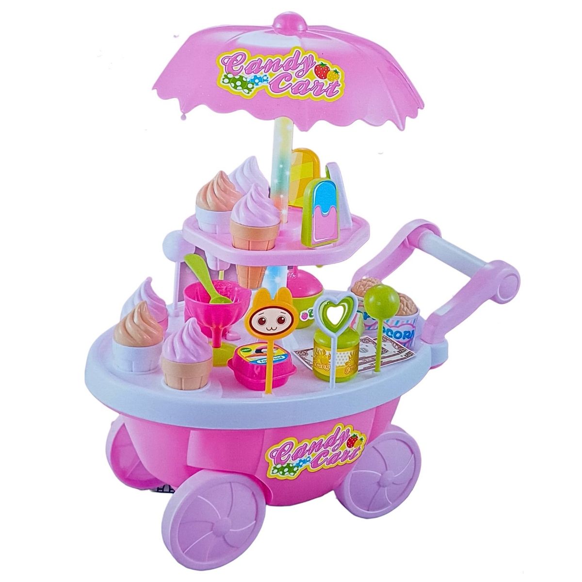 GENERICO - JUGUETE CARRITO HELADERO MUSICAL CON LUCES 32 PIEZAS