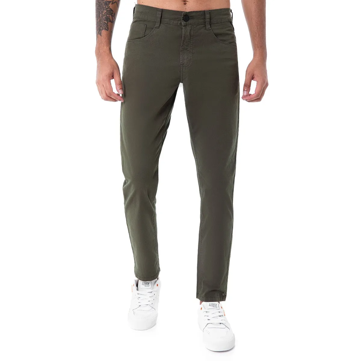 GZUCK - Pantalon Clasico Drill Stretch Rhilox Drill Hombre