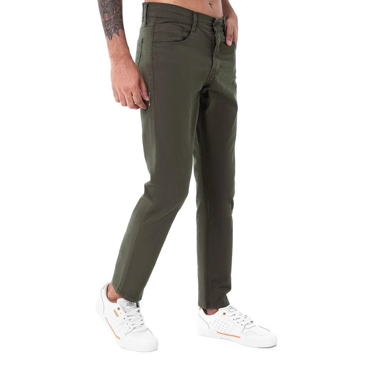 GZUCK - Pantalon Clasico Drill Stretch Rhilox Drill Hombre