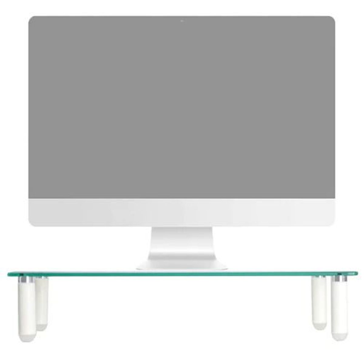 GENERICO - MONTECH - Soporte Mesa de Vidrio Templado para Monitor  5mm  20kg